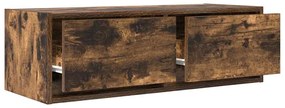füstös tölgy színű szerelt fa TV-szekrény 80x31x25,5 cm