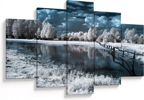 Kép - Fagyott táj (150x105 cm)
