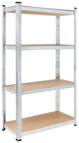 monzana® Polc 170x75x30 cm - 4 polc