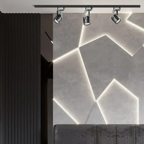 Spotlámpa sínrendszerrel PRAHA 3xGU10/10W/230V fekete