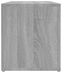 szürke sonoma színű szerelt fa TV-szekrény 100x31,5x35 cm