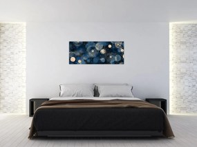 Kép - Kék-arany gyűrűk (120x50 cm)