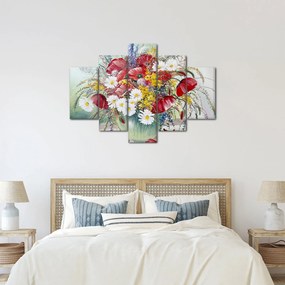 Egy váza képe vadvirágokkal (150x105 cm)