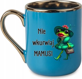 Elegáns bögre "Ne idegesítsd fel anyát" +Béka 330 Kék