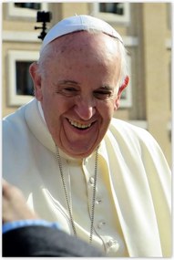 Poszterek 80x120 Ferenc pápa portré