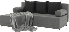 Sarokülőgarnitúra, szürke/fekete, balos, MEXX