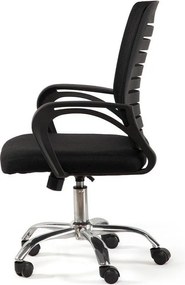 Fekete kárpitozott irodai szék Evon – Bonami Essentials