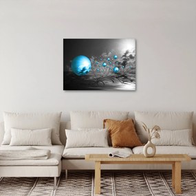 Sötétkék gömbök képe (70x50 cm)