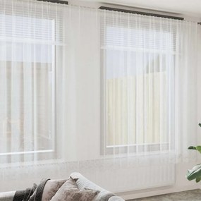 Függönyök függönyökkel Fehér 750 x 300 cm Poliészter