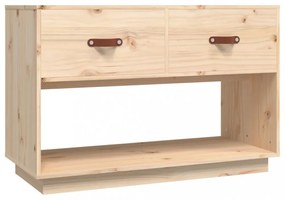 tömör fenyőfa TV-szekrény 90x40x60 cm