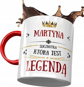 Piros Bögre Martin Feleség Barátnő Ajándék Nyomtatott Fotóval