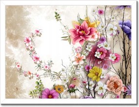 Poszterek keretben 40x30 Virág kompozíció Virág