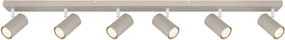 Globo 57911-6DSA Mennyezet lámpa, fém homokszínű, fehér, forgatható/dönthető, HxSzxM: 1150x60x120mm, 6x GU10 35W 230V izzók nélkül