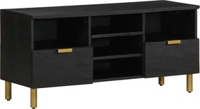 vidaXL fekete szerelt fa TV-szekrény 100 x 33 x 46 cm