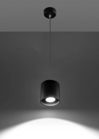 SOLLUX SL-0051 ORBIS Hengeres Függesztett Lámpa Fekete GU10 IP20