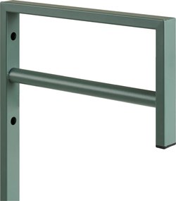 Fém ruhatartó, zöld, 3 x 30 x 82 cm