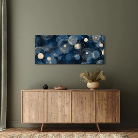 Kép - Kék-arany gyűrűk (120x50 cm)