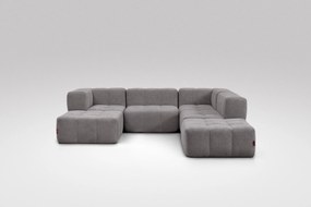 6 Teiliges Modulares Sofa – Grau