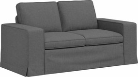 vidaXL Kanapé Sötétszürke 162 x 80 x 82 cm szövet
