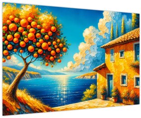Kép - Ház narancsokkal II. (90x60 cm)