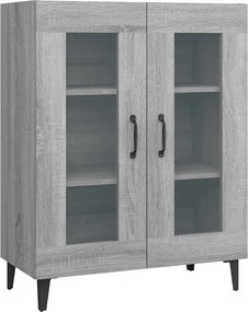 vidaXL szürke sonoma színű szerelt fa tálalószekrény 69,5 x 34 x 90 cm