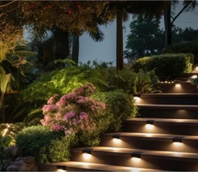 KÉSZLET 8x LED Napelemes lépcsőház világítás LED/0,06W/1,2V 3000K IP44 600 mAh