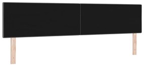 Fejtámla Gombos Párnázott Sötétszürke 200 cm Textil
