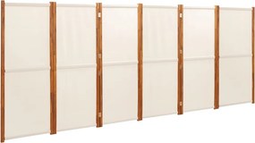 vidaXL fehér 6 paneles térelválasztó 420x180 cm