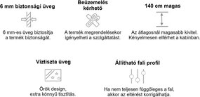 Alor 122x140 kádparaván