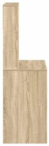 vidaXL sonoma tölgy szerelt fa íróasztal polcokkal 100x45x140 cm