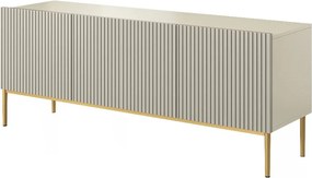 Nicole 150 cm-es TV-szekrény - kasmír / arany lábak