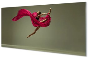Akrilkép Nő rózsaszín zsineg anyag 100x50 cm