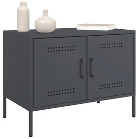 2 db antracitszürke acél TV-szekrény 68 x 39 x 50,5 cm