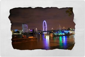 Poszterek 120x80 Lila London Eye