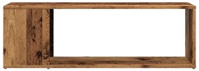 antik fa színű szerelt fa TV-szekrény 100 x 24 x 32 cm