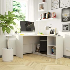 Sarok PC asztal Bahar  (fényes fekete). 1069875