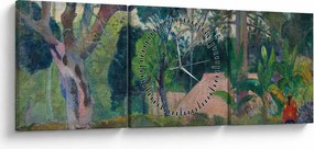 Kép - Paul Gauguin, Te raau rahi (The Big Tree), reprodukciók (órával) (90x30 cm)