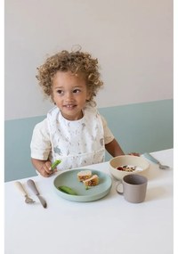 Barna-bézs szilikon gyerek evőeszköz szett 3 db-os Olive Mix – Cam Cam Copenhagen