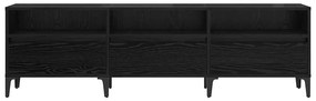 TV szekrény Musta tammi 150 x 30 x 44,5 cm Műszaki fa és vas