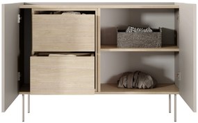 Desin 120 2D2SZ kétajtós fiókos komód fiókkal 120 2D2SZ - kasmír / nagano-tölgy