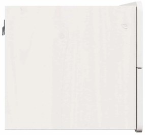 Éjjeli asztal fiókkal 2 pcs Fehér 39 x 34 x 33 cm Tömör fenyőfa