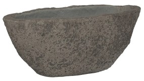 Pottery Pots Virágcserep Mt. Verita, szürke diorit, többféle méretben - Fazekas edények méret: XS - 44,5 x 18,5 x 16,5 cm