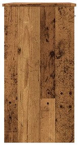 antik fa színű szerelt fa íróasztal 80 x 40 x 75 cm