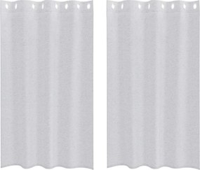 vidaXL Voile Függöny 2 pcs Világosszürke 175 x 140 cm Poliészter
