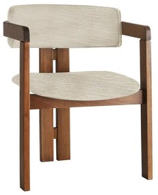 CO Light Grey and Walnut étkező szék