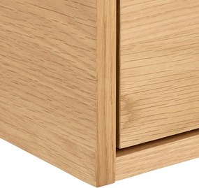 Világos natúr színű éjjeliszekrény tölgyfa dekorral Monfort – Actona