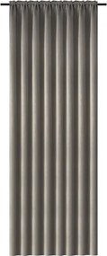 Függöny OXFORD 140x270 cm, szürkésbarna Felfüggesztés: Hullámos sínszalag