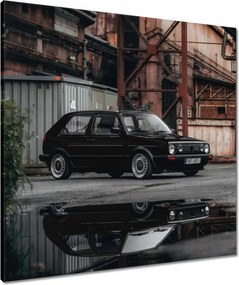 Vászonkép 70x70 Fekete Vw Golf