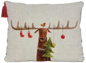 Reindeer karácsonyi díszpárna, 35 x 50 cm - Little Nice Things