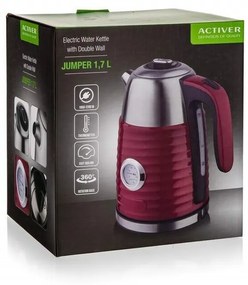 Activer Jumper duplafalú vízforraló 1,7 l, piros